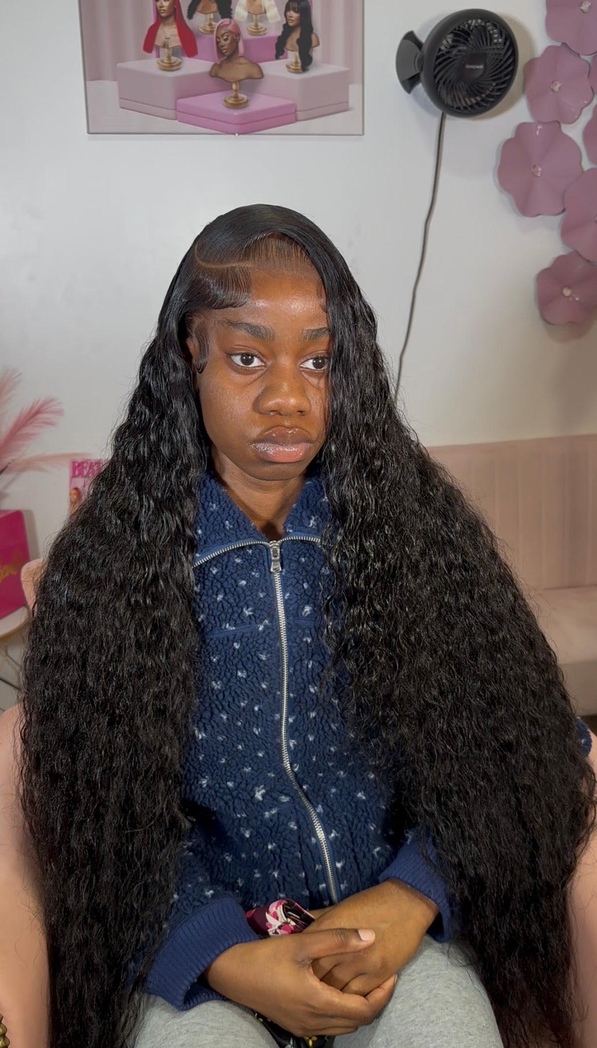 Frontal Cambodian Curly